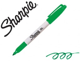 Rotulador Sharpie punta fina tinta verde